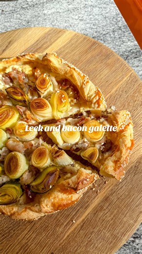 Caramelised Leek and Bacon Galette Tart Recipe