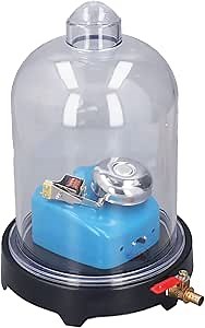 Fabater Vacuum Jar with Base, Sound Physics Demonstration, Vacuuming Demonstration Hood Teaching Tools for Classroom Laboratory, Vacuum Jar Set, Easy