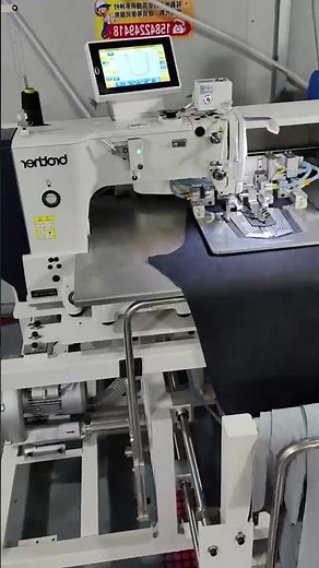 Fully automatic pocket machine automatically sews jeans pockets