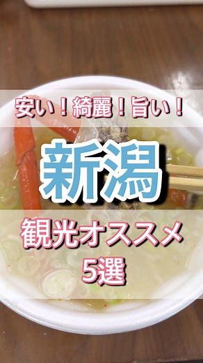 【新潟】安い！綺麗！旨い！新潟県のオススメ観光スポット5選#新潟観光 #新潟グルメ #海鮮 #日本酒 #酒 #滝 #アメ横 #日本庭園 #日本一周