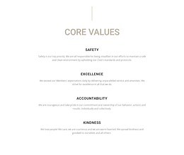 Core values - HTML Template by Nicepage
