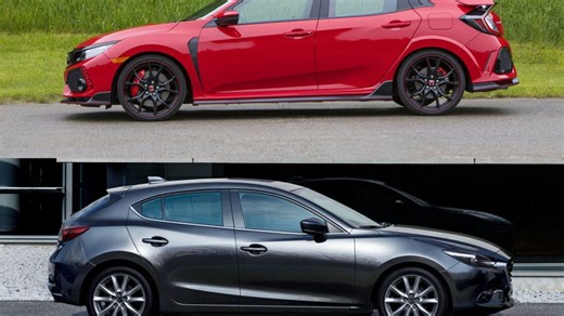 Used Honda Civic vs. Mazda3