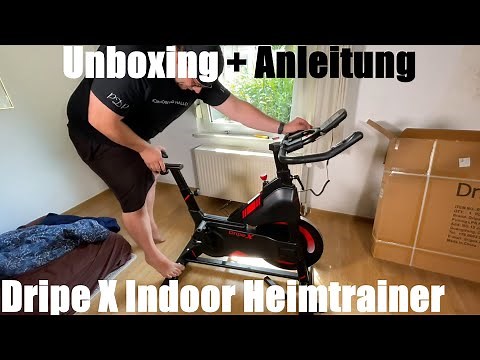 Dripe X Indoor Heimtrainer mit magnetischem leisen Widerstand (2021) Unboxing und Montage Anleitung