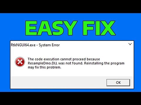 How To Fix ResampleDMO.dll Missing in Windows 11 (Download & Fix Missing DLL File Error)