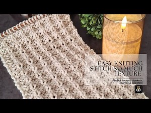 This Stitch is a Masterpiece! Easy Waffle Knit Pattern