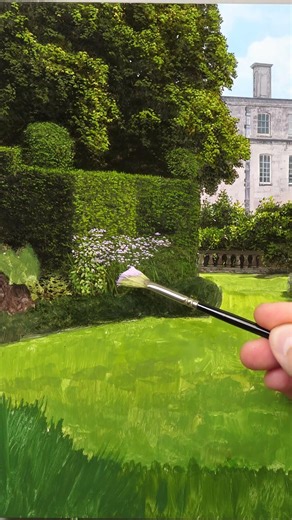 How to Paint a Garden Landscape in Oil Paint