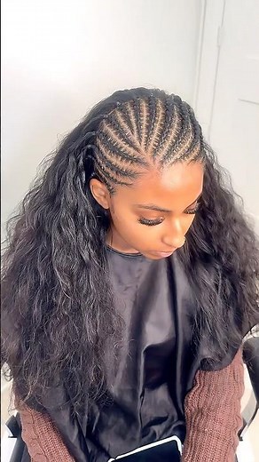 Elegant Cornrow Braids Half Up For Natural Hair #braids #hairstyles #naturalhair