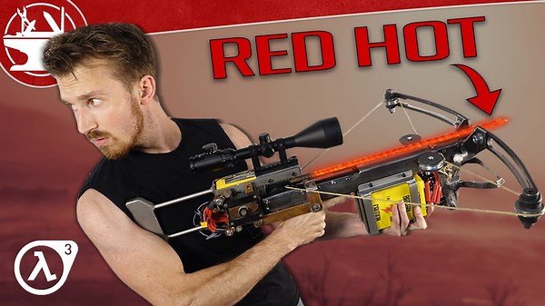 Building the Half-Life Resistance Crossbow: Red-Hot Rebar in Action!