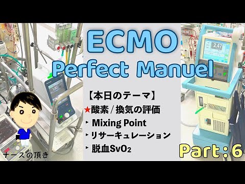 【ECMO Part：6】｢酸素/換気の評価｣▶︎ミキシングポイント▶︎リサーキュレーション▶︎脱血SvO2
