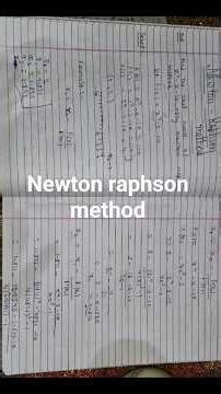 NEWTON RAPHSON METHOD ‪@Techno.computer-1M‬