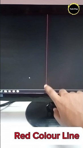 Red Green Colour Line on Monitor Problem Solution #monitor