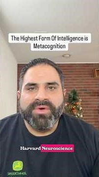 The Highest Form Of Intelligence Is Metacognition #education #parenting #neuroscience
