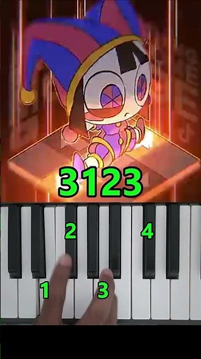 Pomni Pikuniku Dance Piano Tutorial #shorts #piano #tutorial