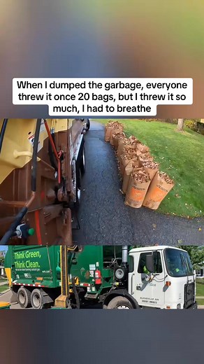 55K views · 513 reactions | When I dumped the garbage, everyone threw it once 20 bags, but I threw it so much, I had to breathe#trashtruck #garbagetruck #fyp #garbageman | GarbageTruckk | Facebook