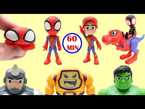 Spidey And His Amazing Friends Ultimate Adventures | 1 Hour Of Superhero Toy Videos For Kids