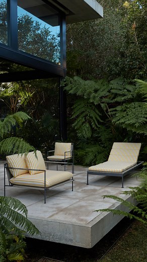 Our most-loved outdoor lounge chair, now available in 10 premium upholstery options. Fade resistant. Stain resistant. Easy to clean. These fabrics are engineered to last. #CocoRepublic #OutdoorFurniture #LoungeChair #CustomFurniture #LuxuryFurniture | Coco Republic