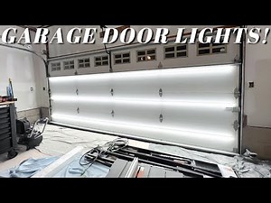 Building My 20x20 Dream Garage!! Part 4 - Garage Door Lighting And New Cabinets!