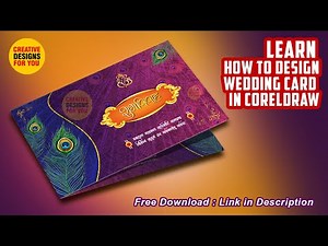 Learn how to design Best Multi Colour Wedding invitation Card in coreldraw || Coreldraw Tutorial