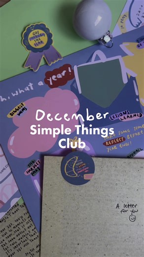oh what a year🤍 ✨ December Simple Things Club ✨ It’s time to do a little reflection • Love receiving snail mail? This subscription is perfect for you. One letter, once a month, simple words delivered to you. • 📬 Letters ship mid-month with love via snail mail. #monthlyletter #artformentalhealth #snailmail #justsomesimplethings #decemberletter