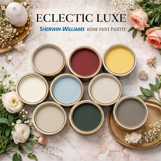 Eclectic Luxe | Sherwin Williams Whole House Color Palette | Digital PDF - Etsy