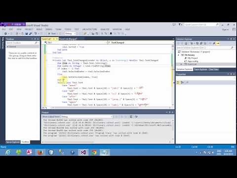 creat dictionary in vb.net
