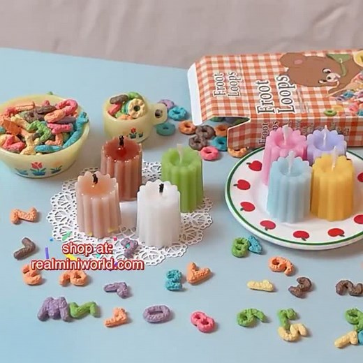 Miniaure new candle series are avaiable now 🥰🕯️ #miniature #dollhouse #ミニチュア | Realminiworld