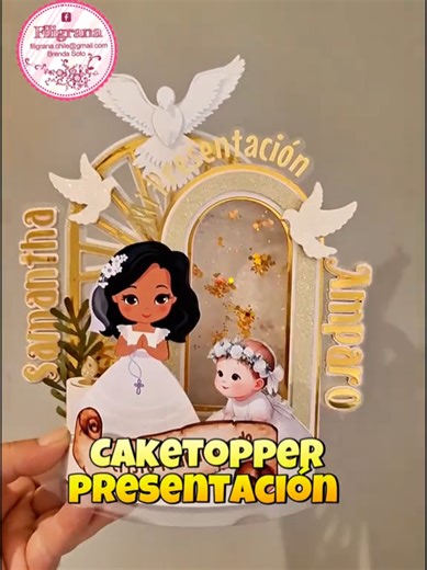 Presentación de Cake Topper con Silhouette Cameo