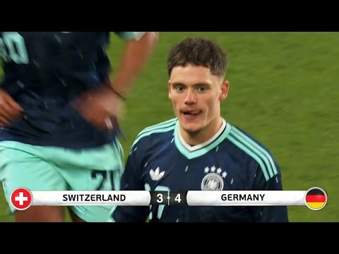 WIRTZ SICHERT SICH DEN SIEG 🇩🇪 MATCH HIGHLIGHT!! (3-4) SWITZERLAND VS GERMANY I FRIENDLY MATCH 2026 