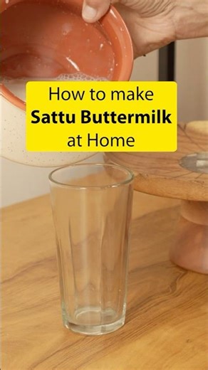 Summer Drink Sattu Buttermilk at Home | High Protein Drink #homemaderecipe #sattu #healthytips