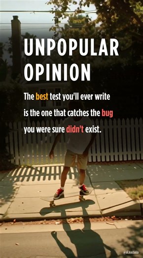 💭 Wrote a "pointless" edge case test yesterday.