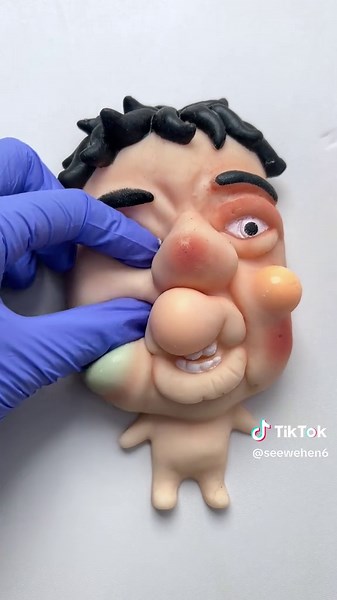 Auspacken und auspressen (Nur Simulation. Entspannungs-Content.)#diytoys #asmr #pickelausdrücken #satisfyingvideo #oddlysatisfyingvideo