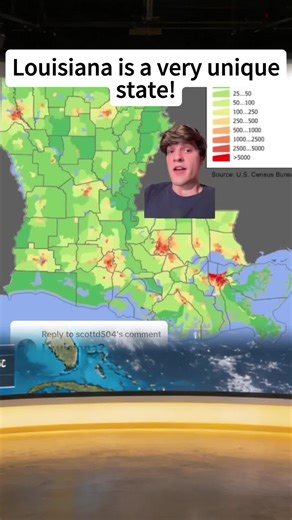 From Scorching Heat to FREEZING Cold in Florida?! You Won’t Believe This! 🥵 #city #gators #population #louisianafast #populationmap #Slidell #metro #mardigras #50states #shrimp #bigeasy #Tensas #Alexandria #Monroe #Crab #commonlaw #civillaw #populationdensity #capital #state #geography #gumbo #Shreveport #UniversityofLouisiana #i20 #unitedstates #map #French #jumbalaya #popeyes #greenscreen #oil #series #geography_joe #France #maps #geographyjoe #NewOrleans #RaisingCanes #US #states #Mississipp