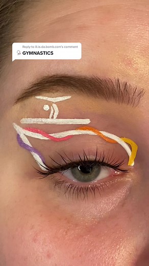 Reply to @ili.is.da.bomb.com #fyp #makeup #graphicliner #olympics #tokyo2020 #gymnastics
