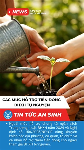 ➡Bạn có biết khi tham gia BHXH tự nguyện, bạn sẽ được Nhà nước hỗ trợ mức đóng hay không? Hãy tham gia BHXH tự nguyện ngay hôm nay để được hưởng: - Trợ cấp thai sản - Chế độ hưu trí - Nhận thẻ BHYT miễn phí trong suốt thời gian hưởng lương hưu - Chế độ tử tuất | Bảo Hiểm Xã Hội Việt Nam