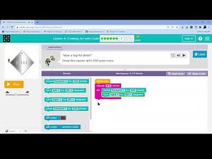 L4-7 |Code.org | Express-2021 | Lesson 4: Creating Art with Code | level 7
