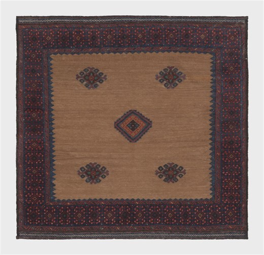 Vintage Afghan Kilim, Brown and Blue Tribal Patterns - Rug & Kilim - Etsy