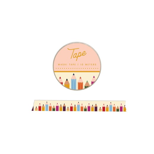 Pencil Pattern Washi Tape - Etsy