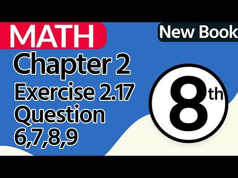 8th Class Maths Chapter 2 - Exercise 2.17 Question 6,7,8,9 - Class 8 Math Chapter 2
