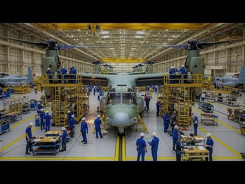 Inside the V-22 Osprey Factory: How The Army's "Transformer" Plane Is Made (Full Process)