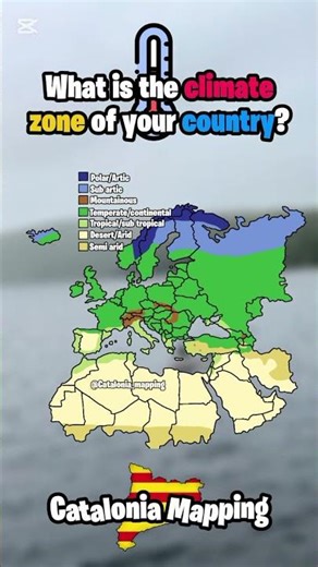 Climate zones in Europe #map #geo #history
