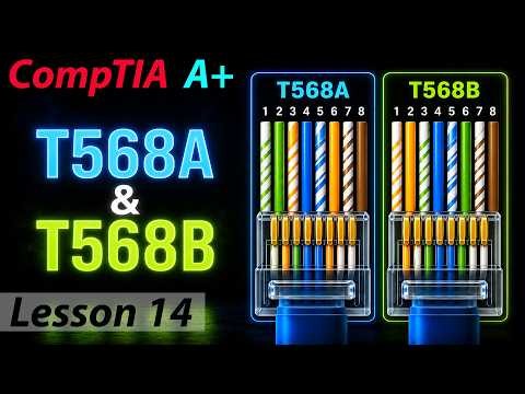 T568A and T568B - CompTIA A+ 220-1201 (Core 1)