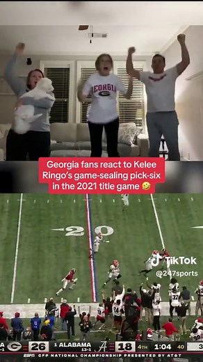 These fans are PASSIONATE 💯 #collegefootball #cfb | kelee ringo interception