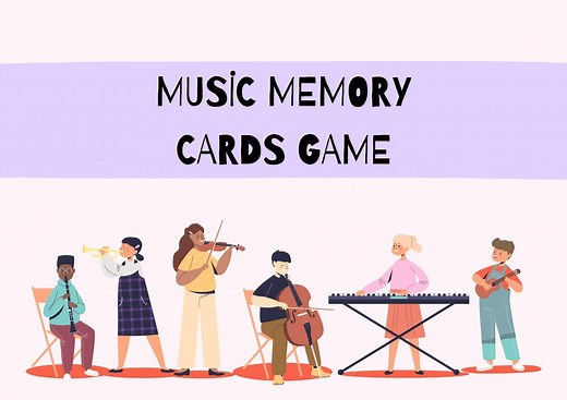 Musical Instruments Memory Game, Printable Matching Cards for Kids, Toddler Learning Activity, Montessori Toy - Etsy