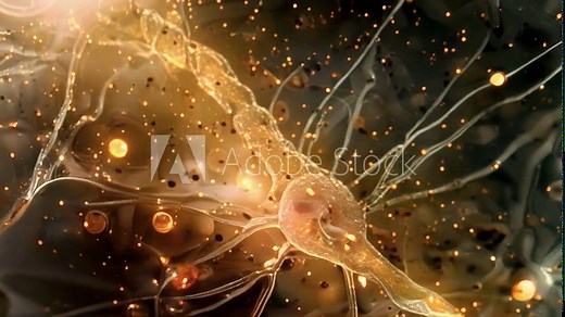 A closer look at the nodes of Ranvier on a myelinated axon where signals are transmitted from node to node.