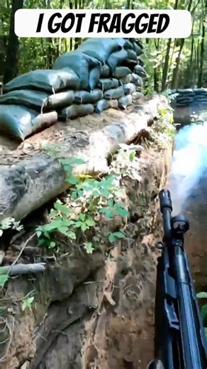 Grenade! #airsoft #grenade #explosion #pyro #aeg #closecall #lol #lmao #mp5 #hk #gaming