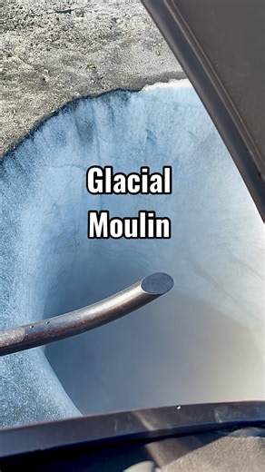 Watch till the end for scale! This Icehole is the biggest moulin I’ve ever seen.