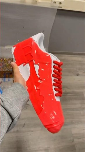 Double slime Air Force 1’s made out of liquid durable flexible rubber ❤️ Our own secret recipe ✔️