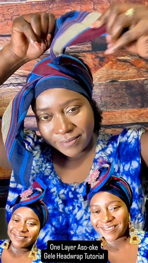 3.6K views · 16 reactions | Try this simple one-layer Aso-oke party guest gele   and thank me later #headwrap #tutorial #everyone #shortsreels #fypreelsシ゚viralシ | African Beautiful Fashion and Lifestyle | Facebook