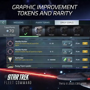 5.6K views · 77 reactions | In our latest update, you will now be able to easily see the rarity of your Tokens. | Star Trek Fleet Command | Facebook