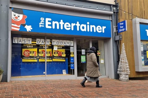 The Entertainer closes in Haywards Heath